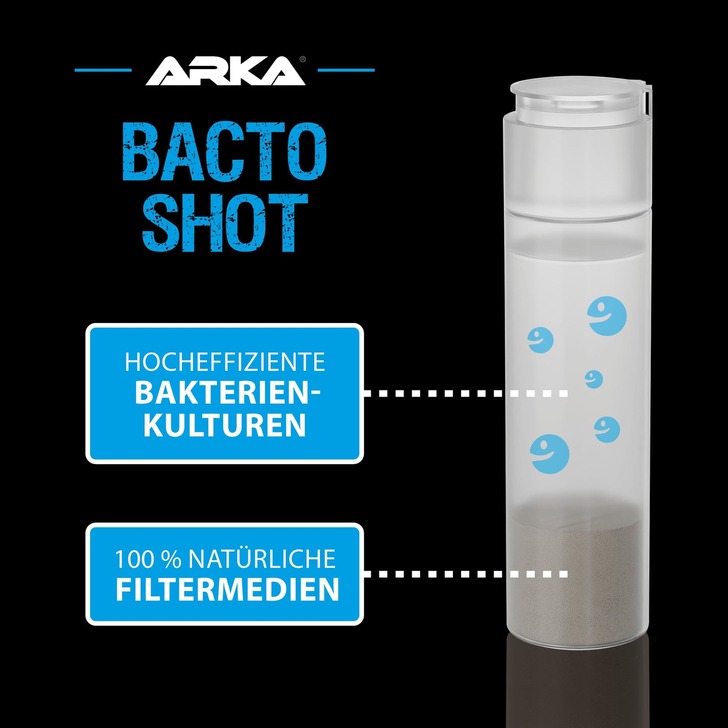 Schadstoffabbau im Aquarium mit ARKA Bacto Shot