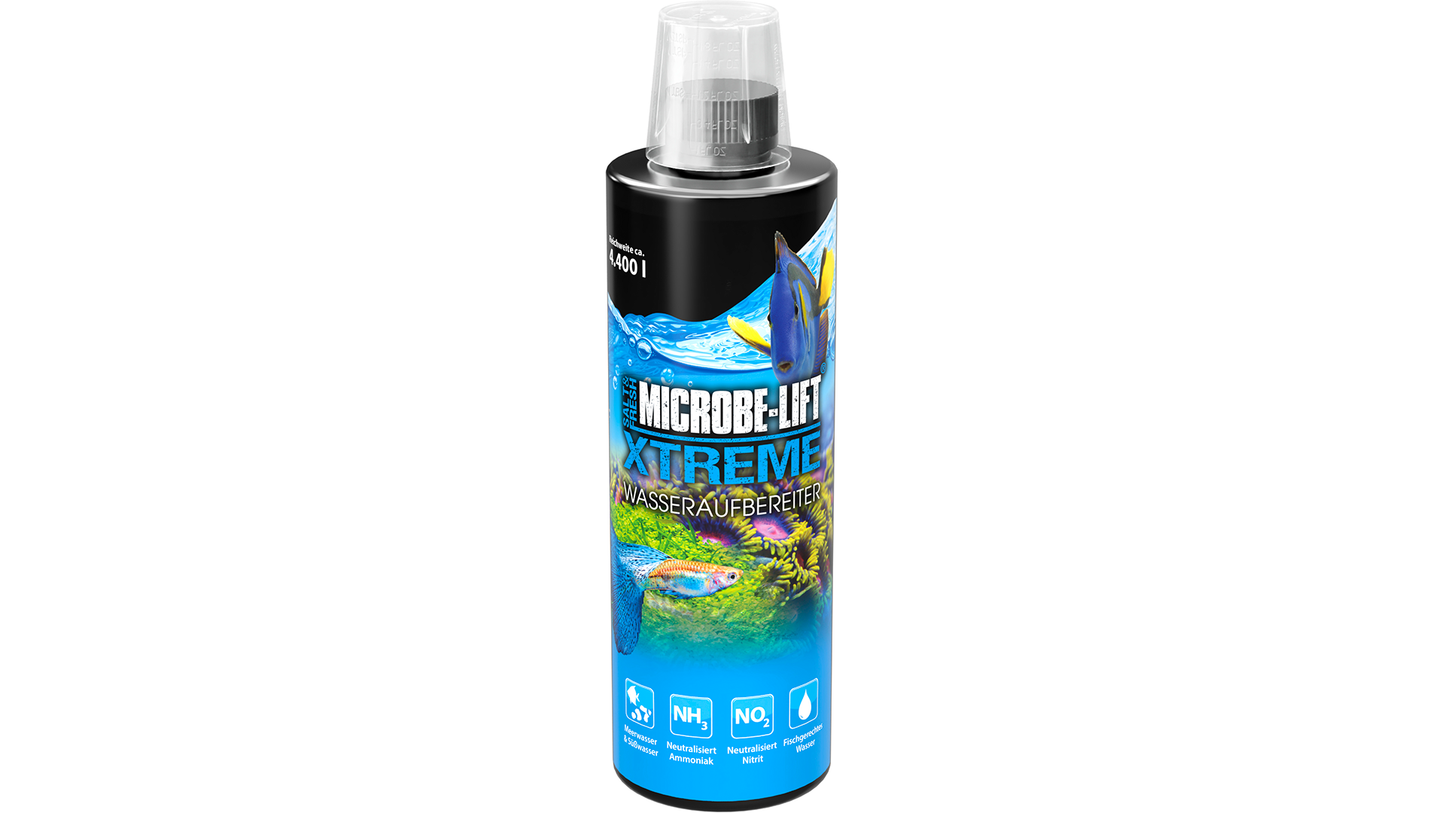 Microbe-Lift XTreme entfernt Chlor und Chloramine aus Aquarienwasser