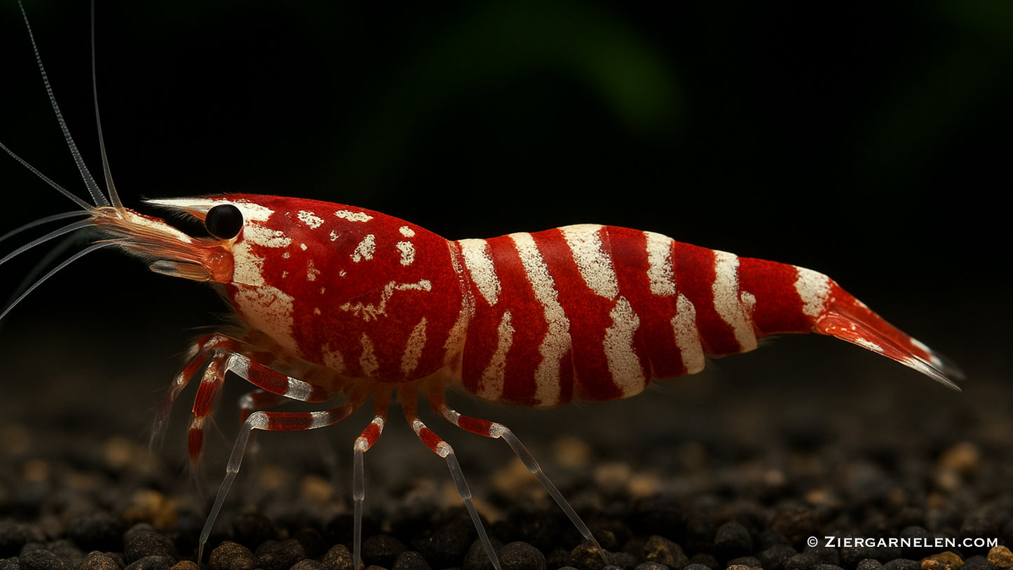 Rote Pinto Zebra Garnele – Caridina sp.