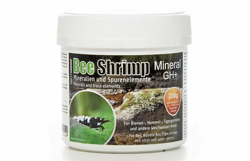 Bee Shrimp Mineral GH+, 230g - GarnelenTv-Shop
Bee Shrimp Mineral GH+ 230g - Mineralsalz für Bienengarnelen & Osmosewasser