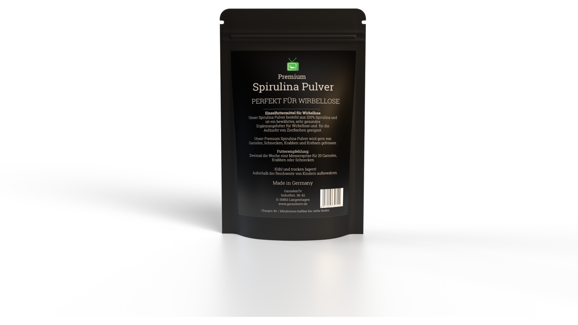 I am Green Verpackung für Spirulinapulver