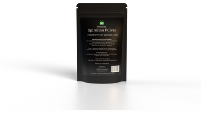 I am Green Verpackung für Spirulinapulver